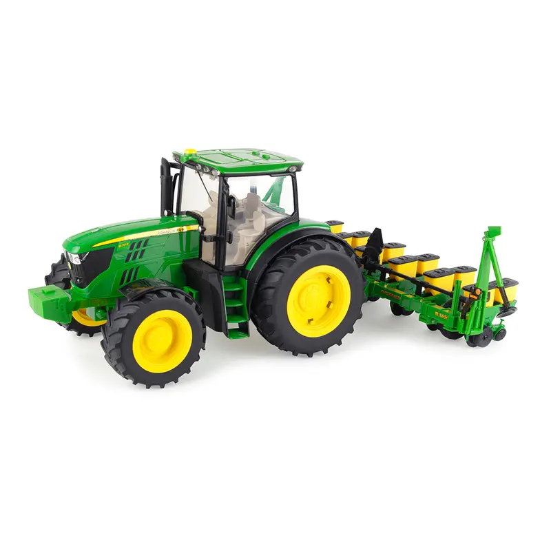 1/16 John Deere Big Farm 6210R Tractor With 1700 Planter Toy - Lp87392 1
