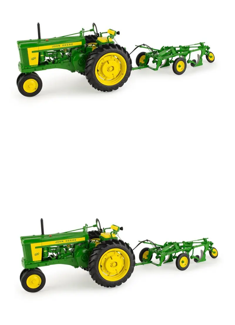 1/16 John Deere (Set Of 2) 620 With 555 Plow Precision Toy - Lp70535 1
