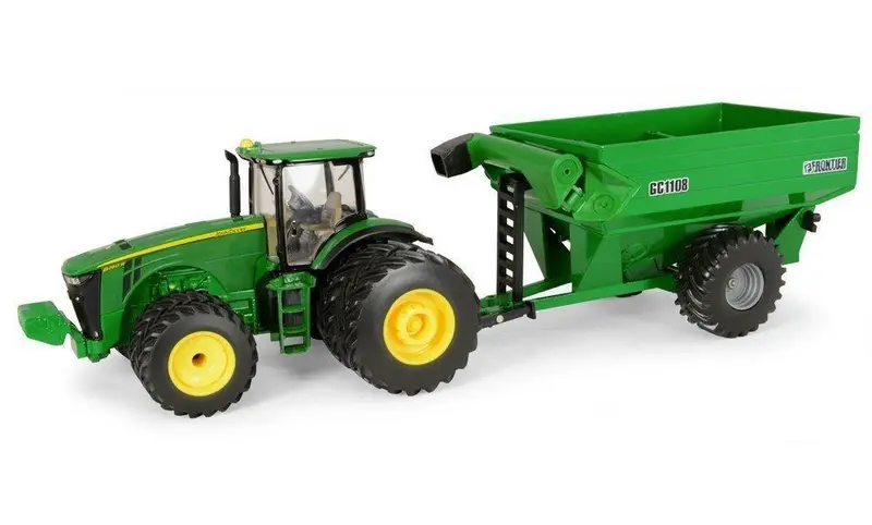 1/32 John Deere 8260R Tractor W/Frontier Grain Cart Toy - Lp51303 1