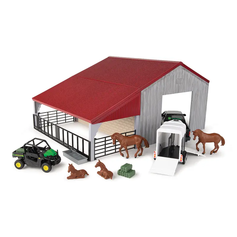 1/32 John Deere Weathered Barn Playset Toy - Lp84318 1