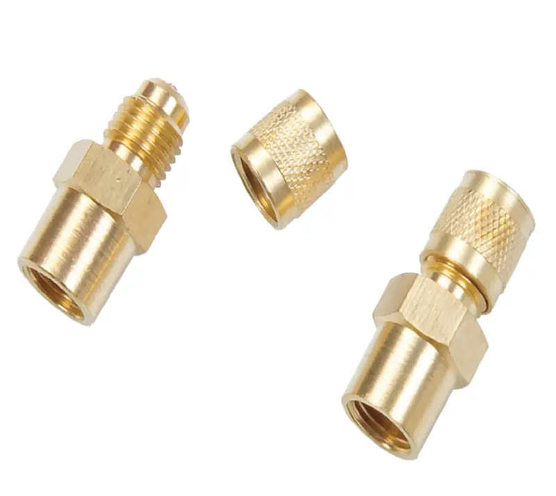 1/4" Male Flare X1/4" Female Flare W/Core Union 1