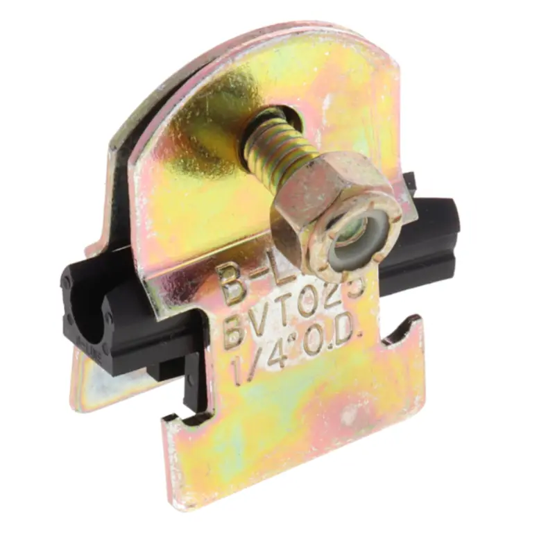 1/4" Od Electro-Galvanized Strut Cushion Vibra Clamp 1