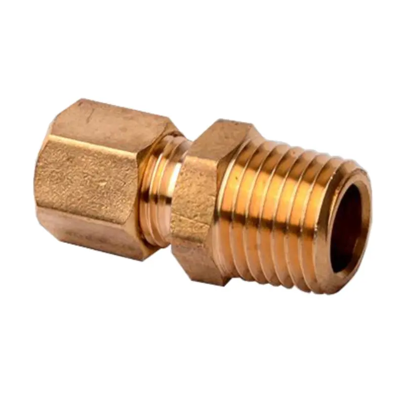 1/4" X 1/4" Brass Compression Connector 1