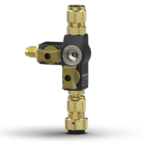 1/4″ Valve Core Removal Tool Dual Valve W/ Sight Glass - A2l Compatible 1