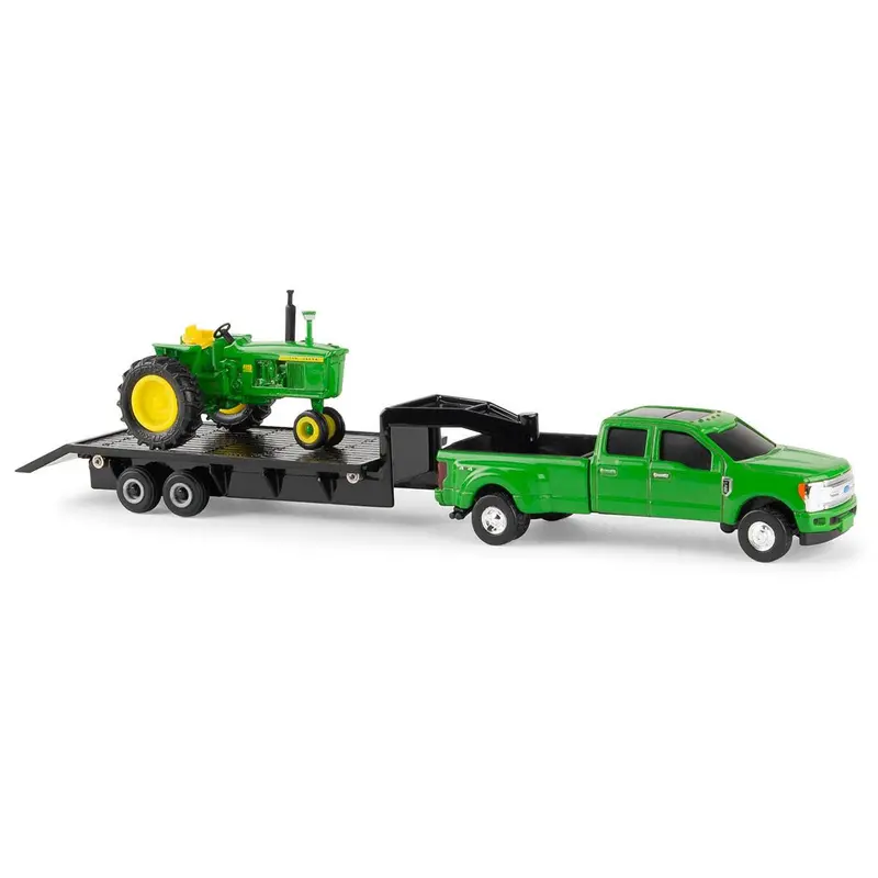 1/64 John Deere 4020 Tractor With Truck & Trailer Toy - Lp81853 1