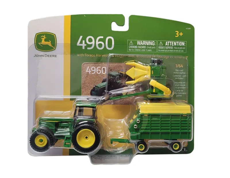 1/64 John Deere 4960 Tractor W/ Forage Harvester & Wagon - Lp67313 1