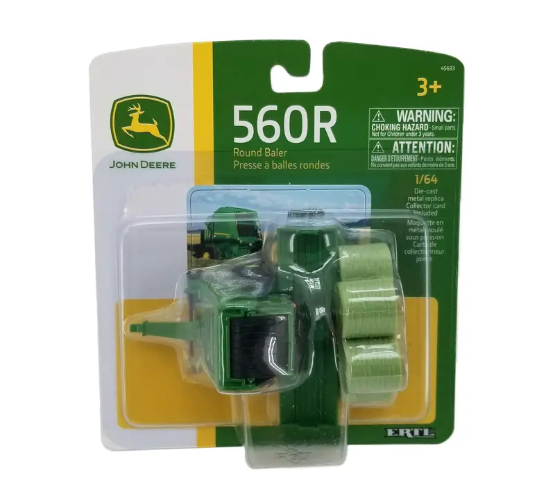 1/64 John Deere 560R Round Baler Toy - Lp70545 1