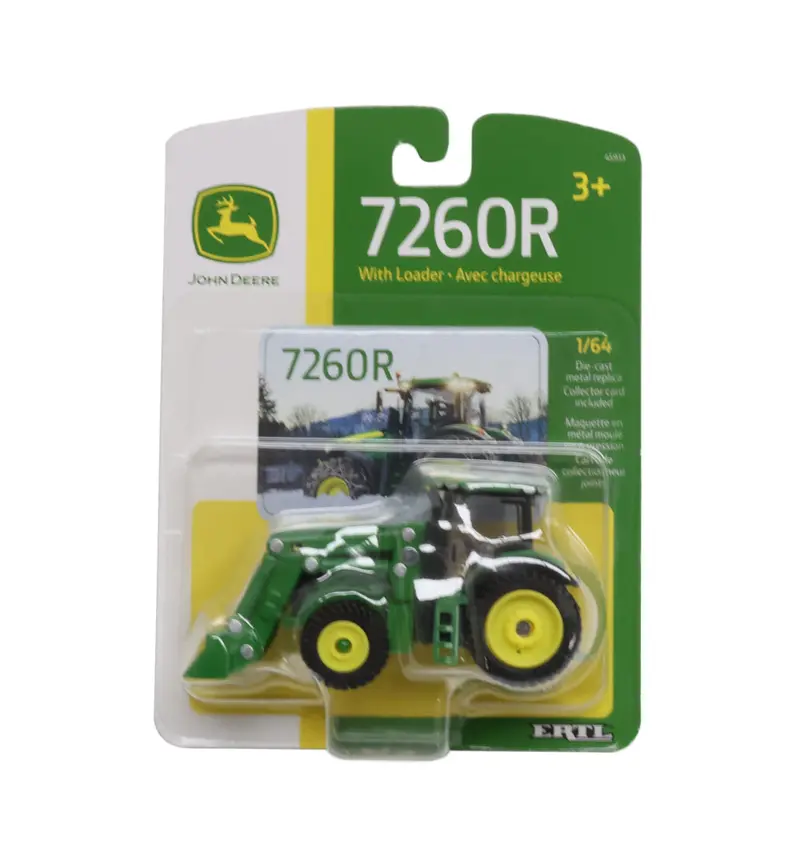 1/64 John Deere 7260R Tractor With Loader Toy - Lp84533 1