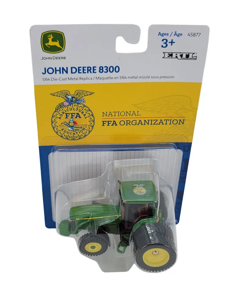 1/64 John Deere 8300 W/ Ffa Logo Tractor Toy - Lp82796 1