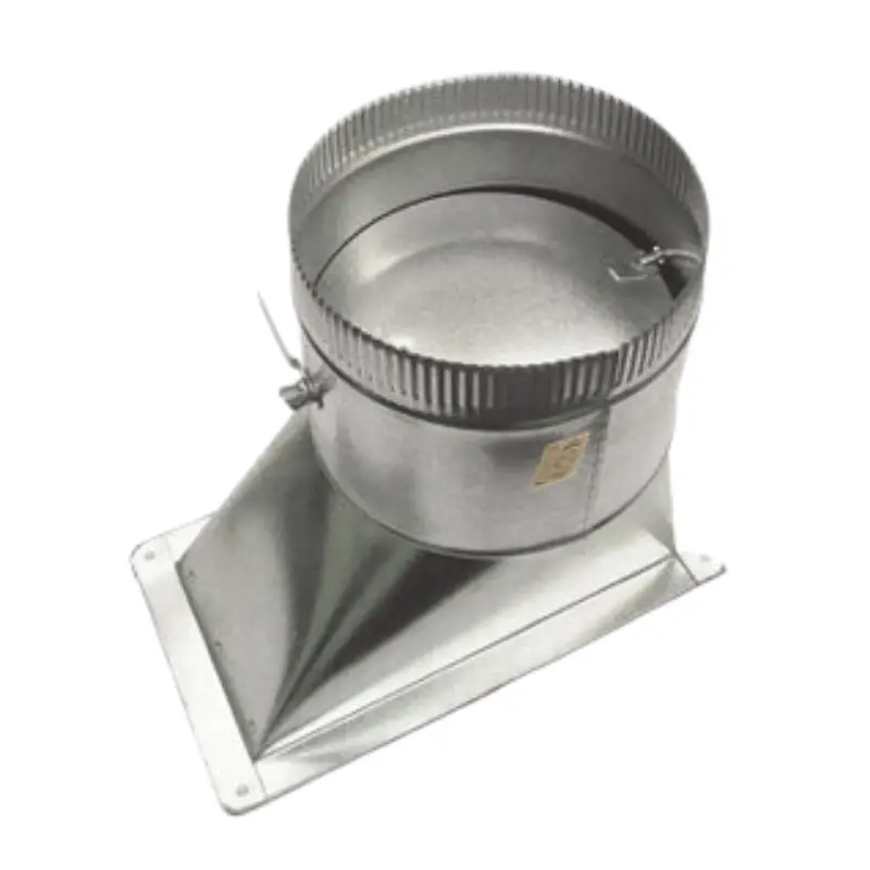 10" Heto 26Ga 3/8" Sq Rmet - No Damper - No Standoff 1