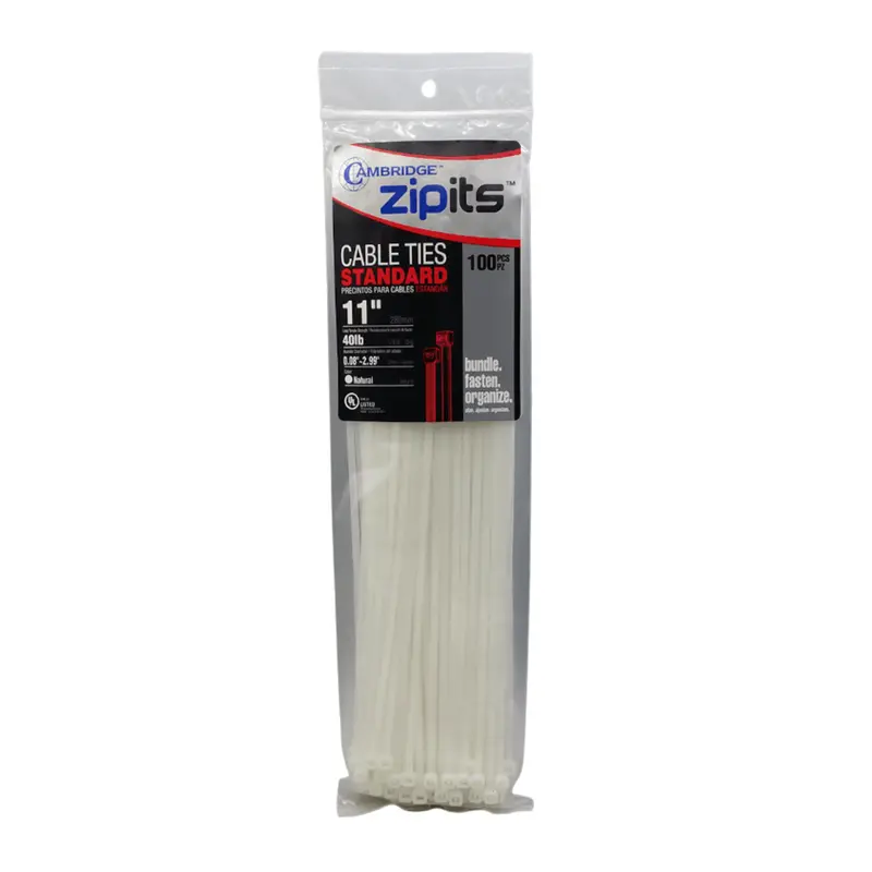 11" Natural Electrical Tie - 100 Pcs 1