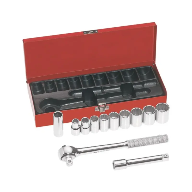 12 Pc 1/2" Drive Socket Wrench Set 1