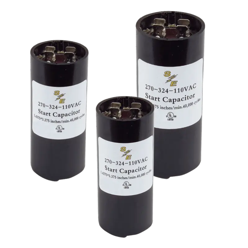 161-193Μf Bakelite 110V Round Start Capacitor 1