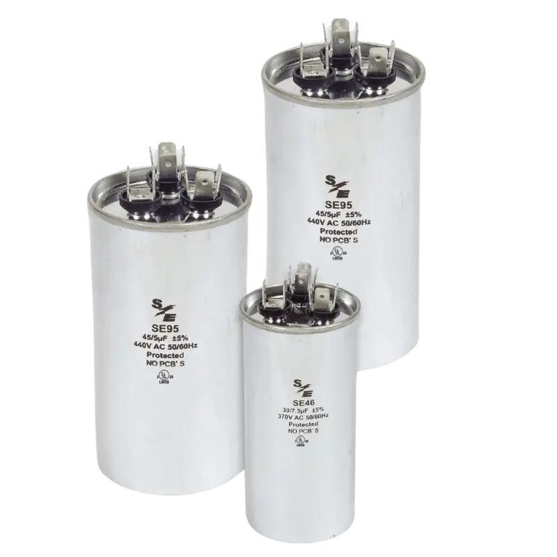 17.5+5 Mfd.  370V Dual Round Capacitor 1