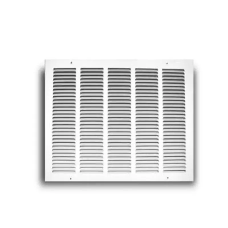 170 - 24" X 6" White Steel Stamped Return Air Grille 1