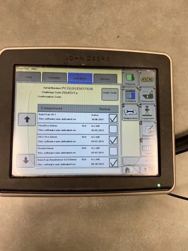 2013 John Deere Original Equipment Gs3 2630 Display - 395631 1