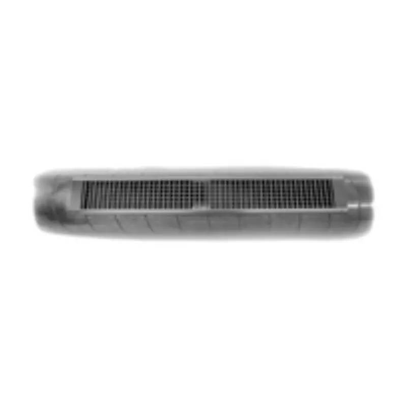 24" X 06" 24 - Spiral Pipe Grille W/Scoop - Mill Finish 1