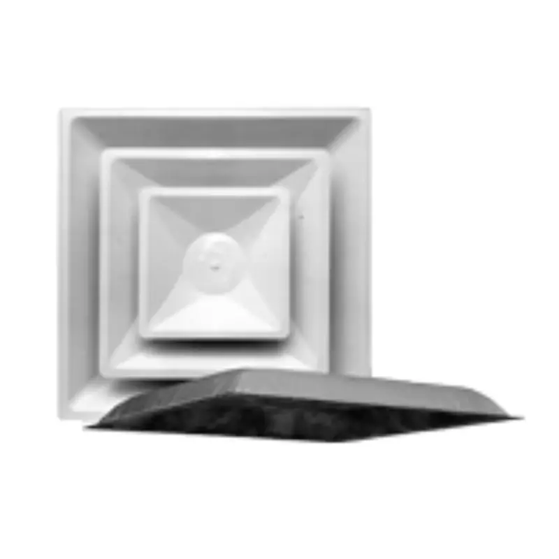 24" X 24" - Step Down Ceiling Diffuser - 2 Cone W/R6 Molded Back 1