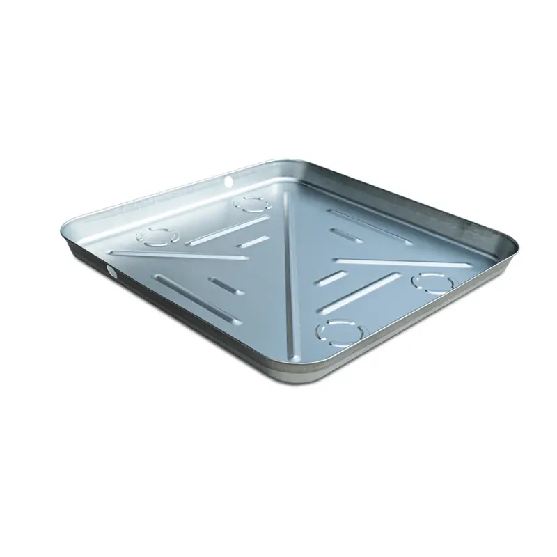 26" X 26" 26Ga Drain Pan W/ No Drain Connection 1