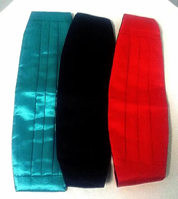 3 Piece Lot- Satin Formal Cumberbunds 1