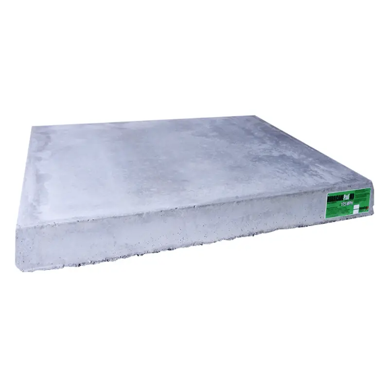 36" X 36" X 4" The Hurricane Concrete Equipment Pad - 175Mph Green Label 1