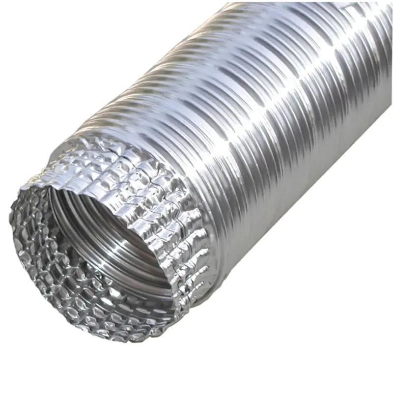 4" X 8' Metalflex V350-U Uncompressed Air Duct - Price Is Per Ft 1