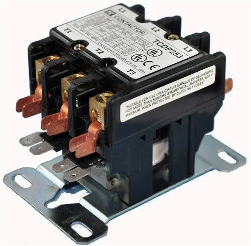 40 Amp 3 Pole 120 Volt Contactor  - Locked Rotor 240/200/160 1