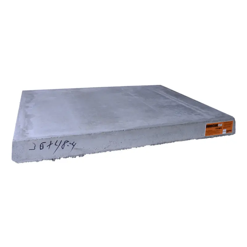 42" X 42" X 4" The Hurricane T-Class Equipment Pad - 175Mph Orange Label 1