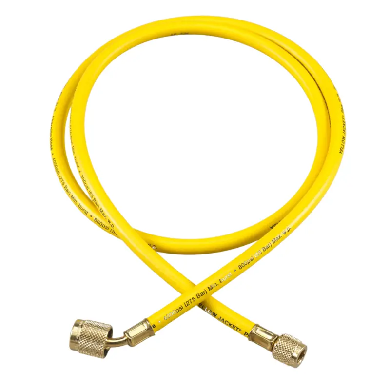 60" Plus Ii™ 1/4" Hose With Sealright™ Low Loss Anti-Blow Back Fitting - Yellow 1