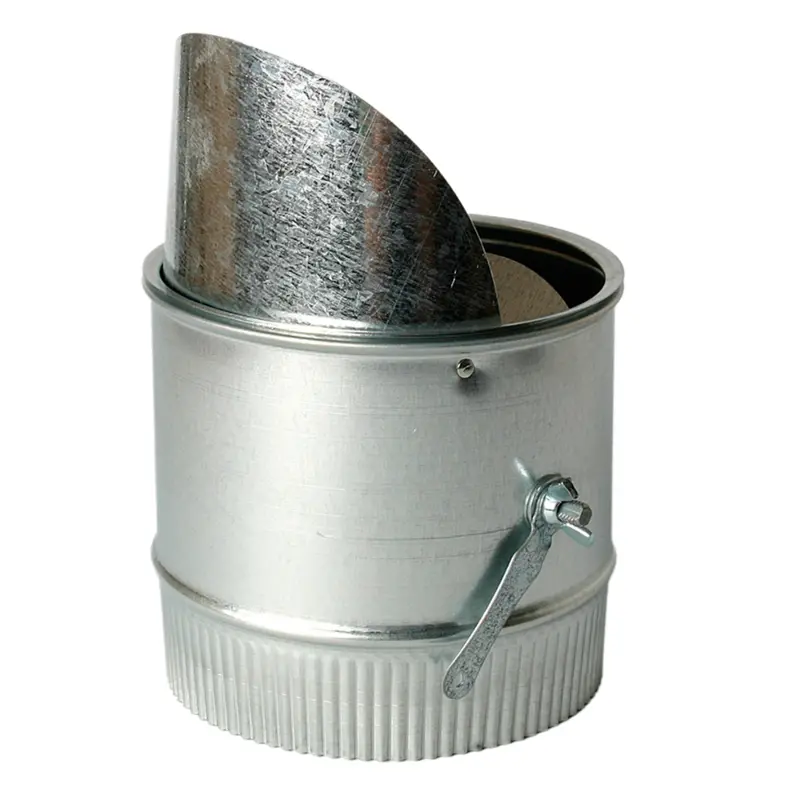7" Spin-In Collar For Metal With Scoop And Damper 1
