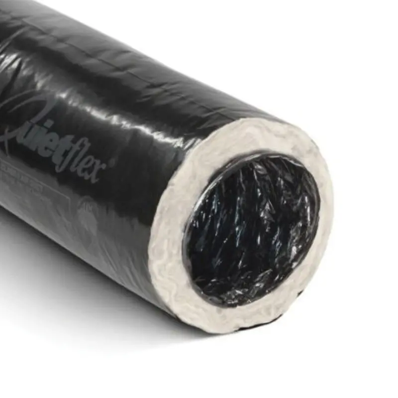 7" X 25' Bagged R6 Black Uv-Inhibited Fiberglass Flex Air Duct 1