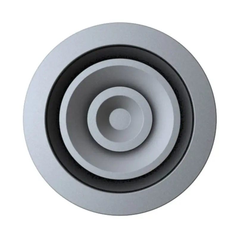 8" Aluminium Fixed Adjustable Round 2-Cone Diffuser 1