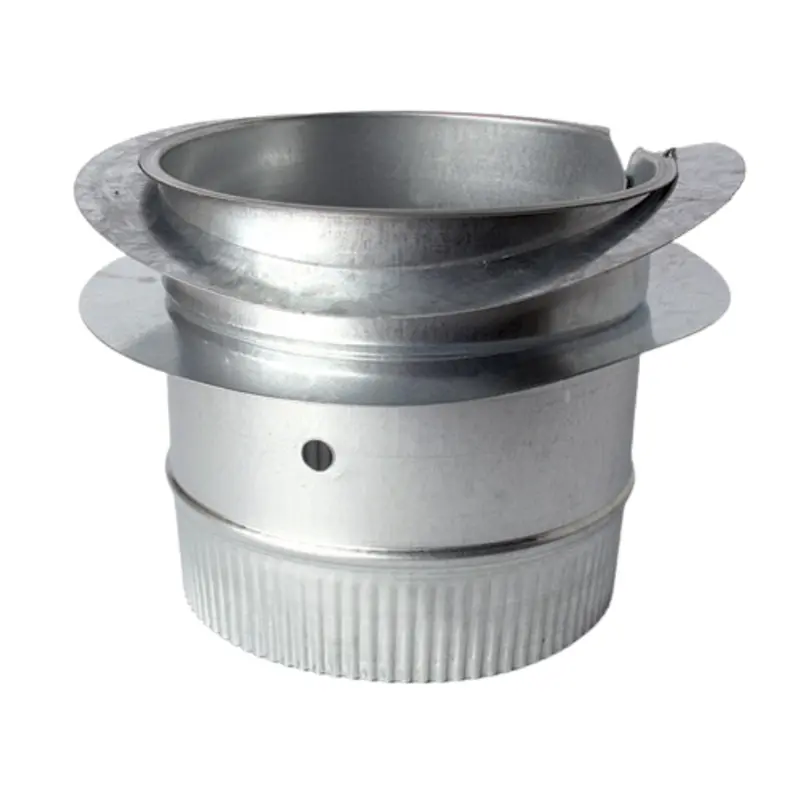 8" Collar Spin-In 1.5" Fiberglass W/ Dmpr 1