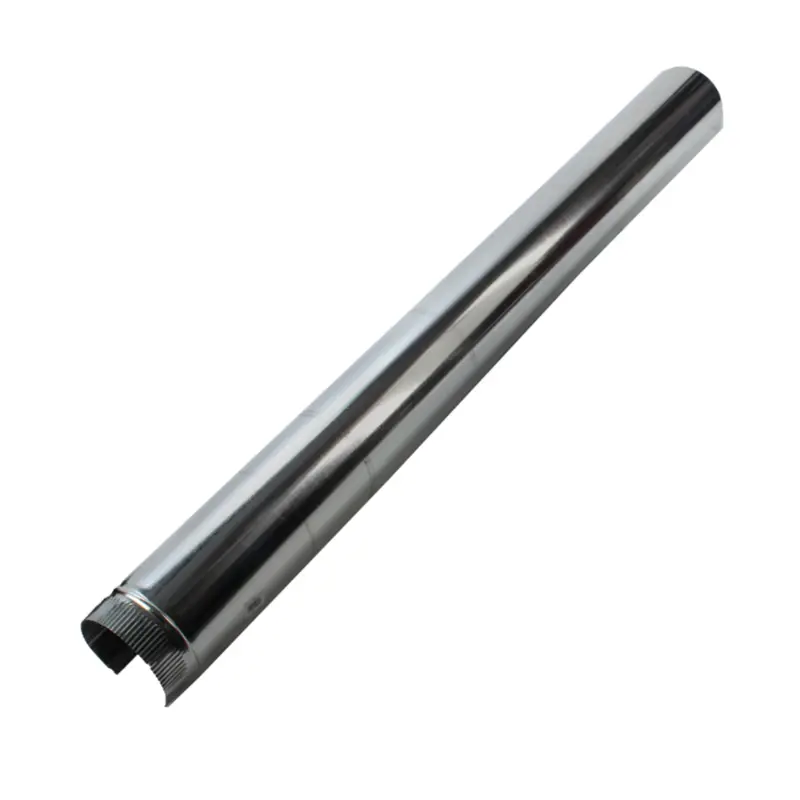 8" X 5' Snap Lock - Galvanized 26Ga Steel Round Pipe - Price Is Per Ft 1