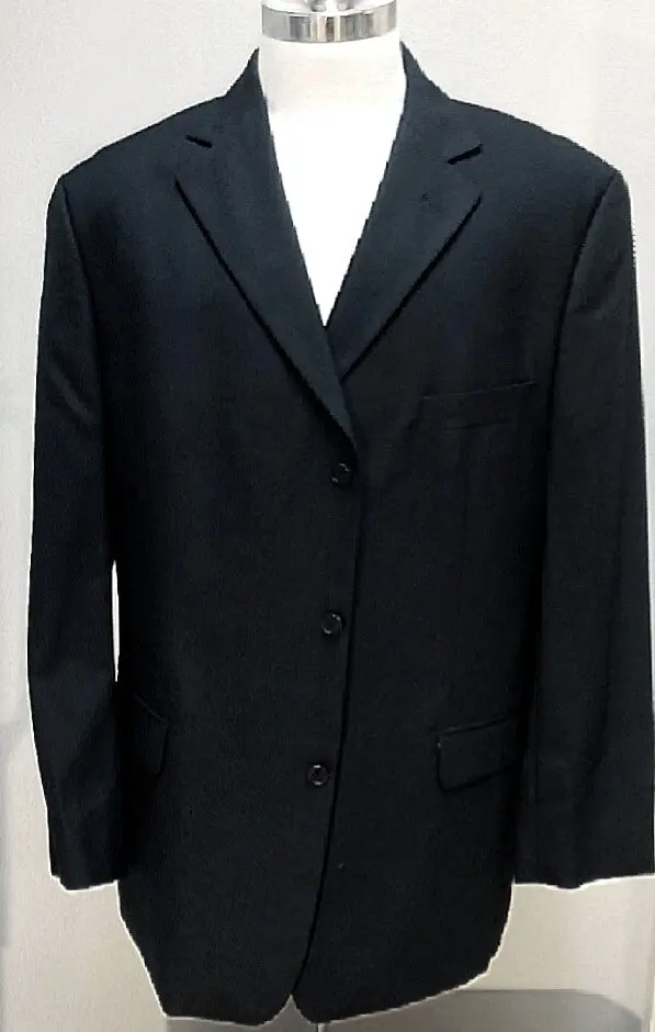 Alan Flusser- Navy Mini-Hopsack Super 100'S Wool, 3B/Nv Blazer- Size 46R 1