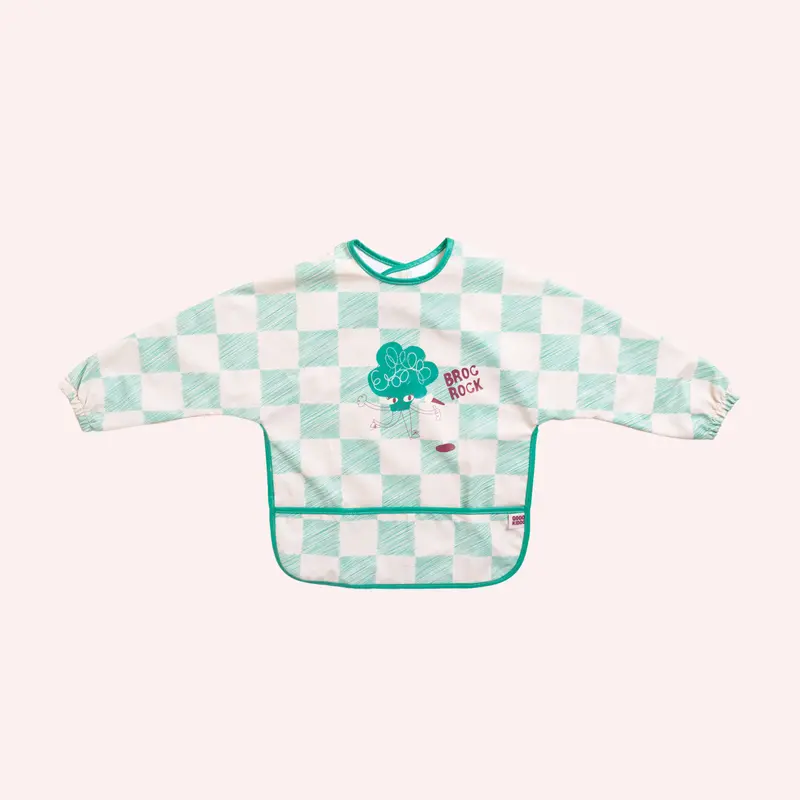 All-Covered Smock Bib - Broc Rock Green 1