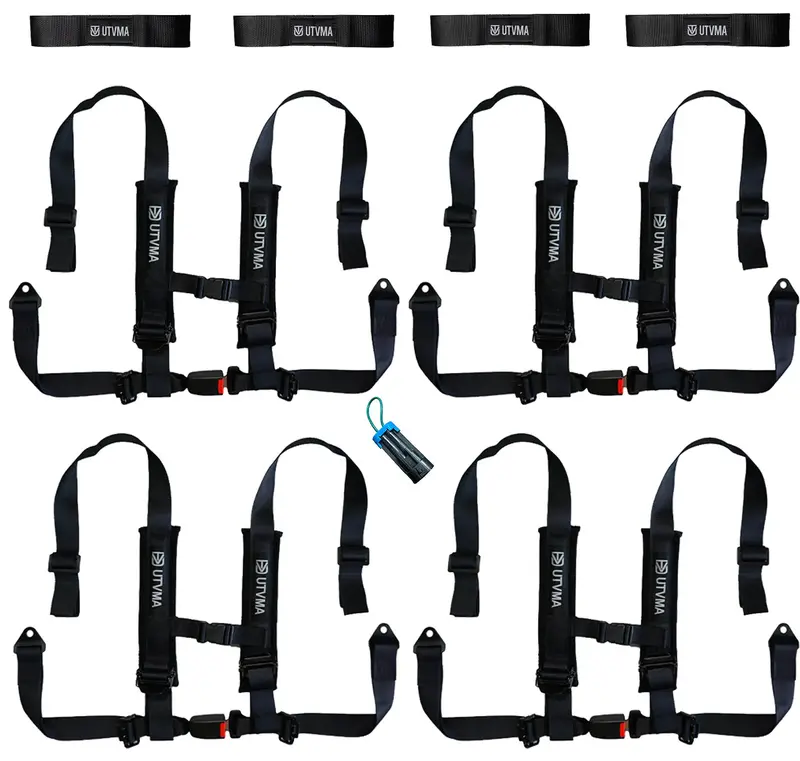 Auto Buckle Harnesses With Collars (4-Pack) 1