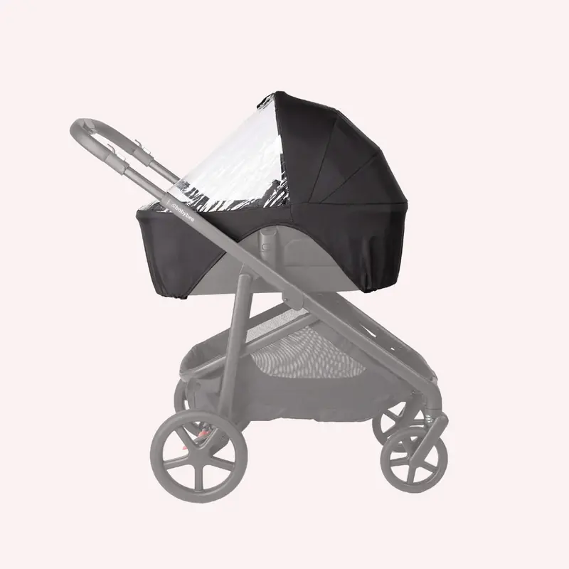 Babybee Juno Bassinet Rain Cover - Black 1