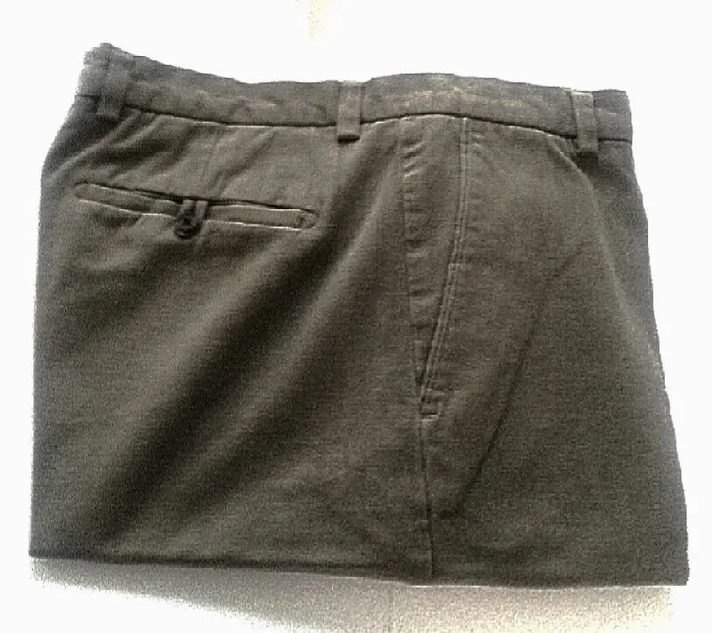 Banana Republic-Taupe Brushed Cotton Twill Chino Trousers- Size 35X34 1