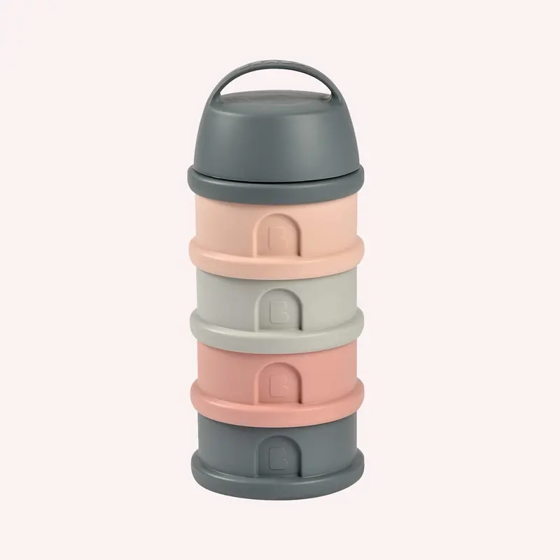 Beaba - Formula & Snack Container - Mineral Grey/Pink 1