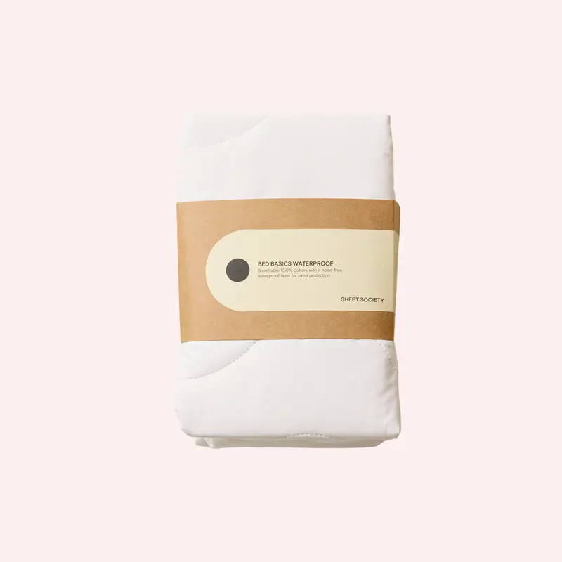 Bed Basics Waterproof Mattress Protector - White 1