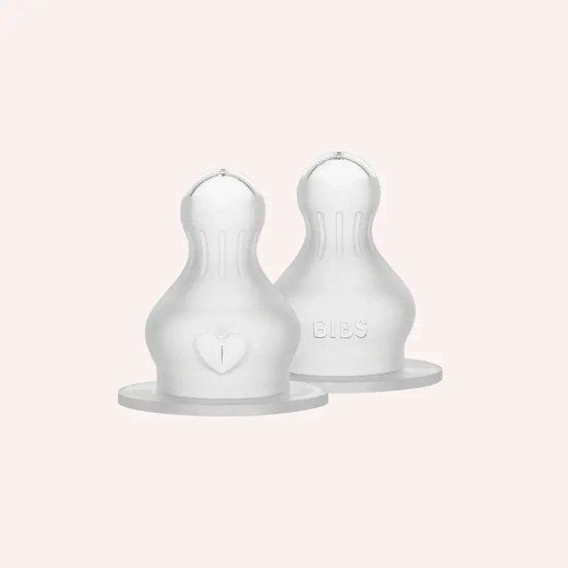 Bibs Teats - Silicone Nipple Round - 2Pk 1