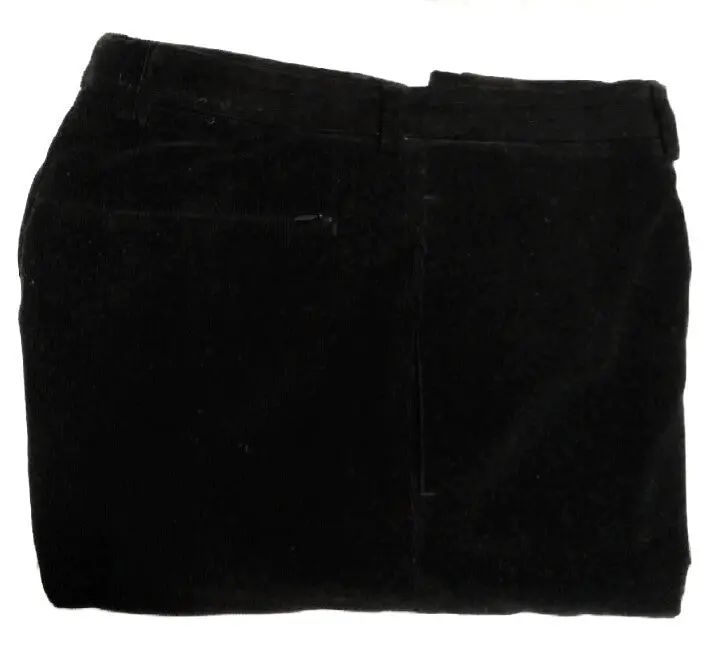 Boss- Hugo Boss 'Chagall'- Black Cotton Micro-Corduroy Casual Trousers- Size 34X32 (33W) 1
