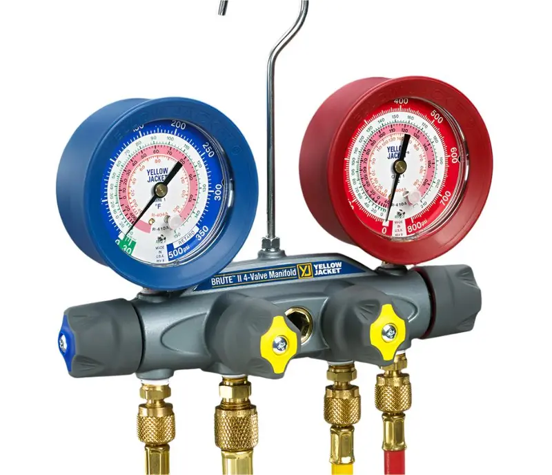Brute Ii® Test And Charging Manifold (°F And °C) 1
