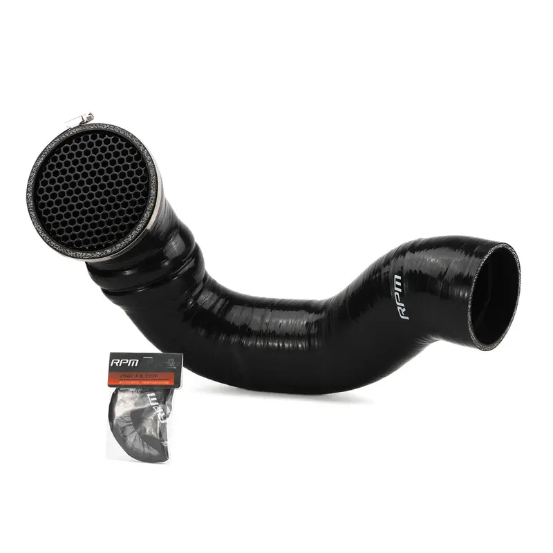 Can-Am Maverick R Big Fatty Intake Tube With Debris Cage & Pre Filter 1