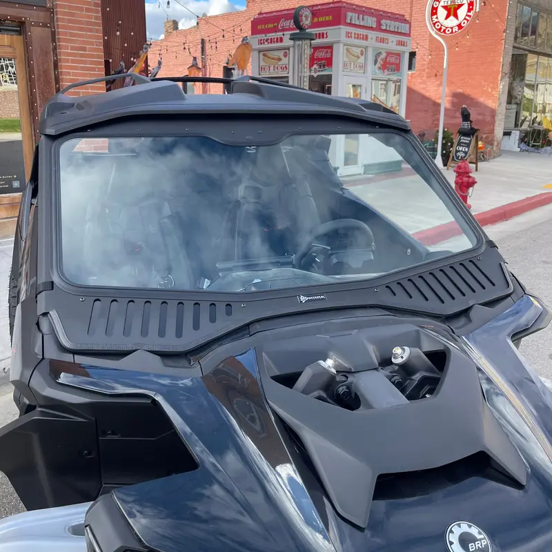 Can-Am Maverick R Vented Glass Windshield 1