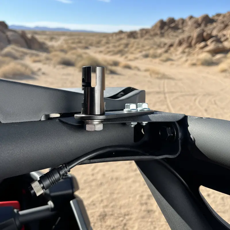Can-Am Maverick R Whip Mounting Brackets 1