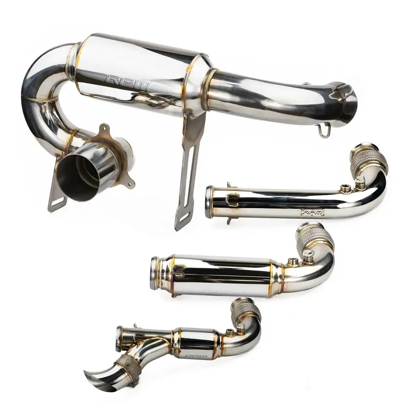 Can-Am Maverick X3 Full 3" Exhaust Monster Core Muffler & Mid Pipe 1