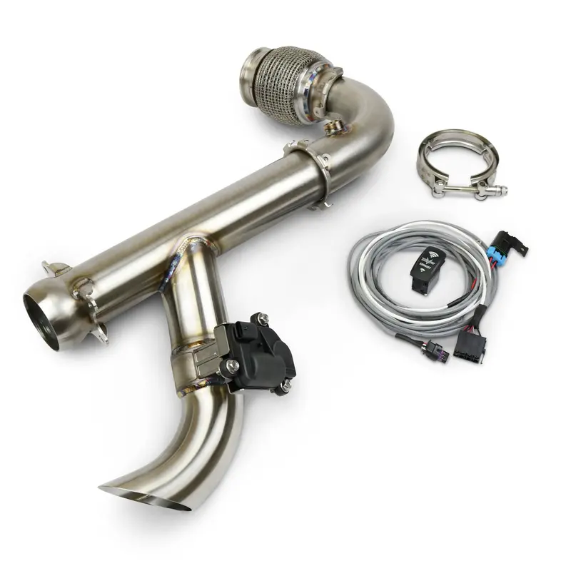 Can-Am Maverick X3 Shocker Electric Side Dump Race Bypass Pipe 1