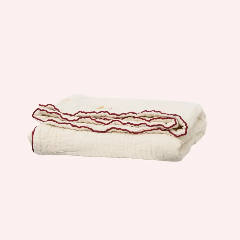 Classic Cotton Baby Blanket - White 1
